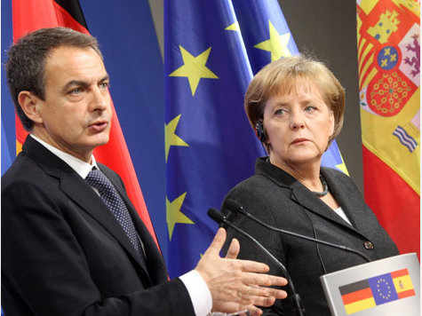Zapatero y Merkel