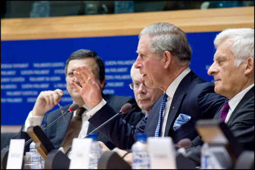 Carlos de Inglaterra en el Parlamento Europeo