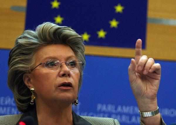 Viviane Reding, comisaria europea de Justicia