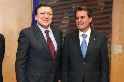 Barroso y Artur Mas en Bruselas
