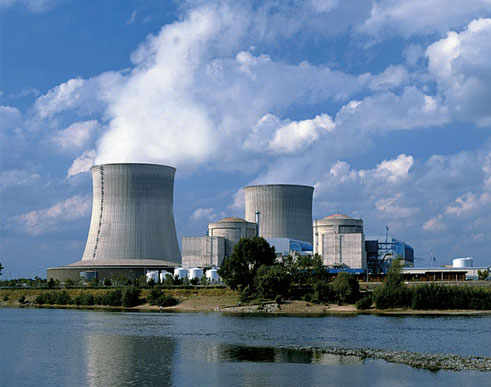 Vista de la central nuclear