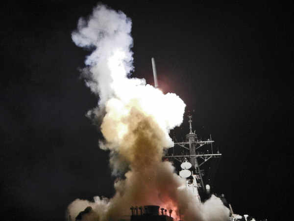 Misil lanzado desde un barco de EEUU en el Mediterráneo