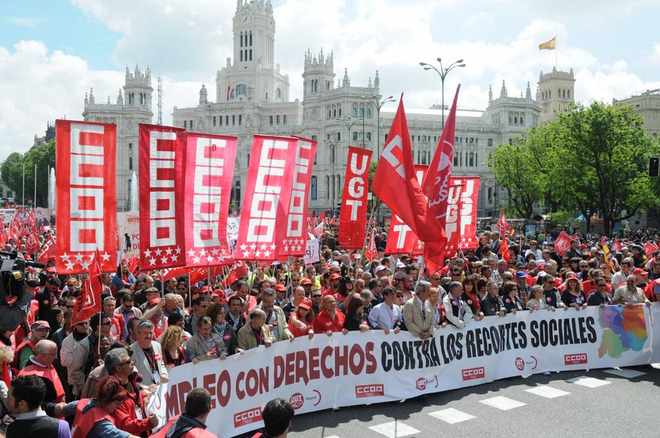 Manifestación del 1 de mayo en Madrid
