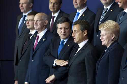 Líderes europeos en la cumbre de Bruselas