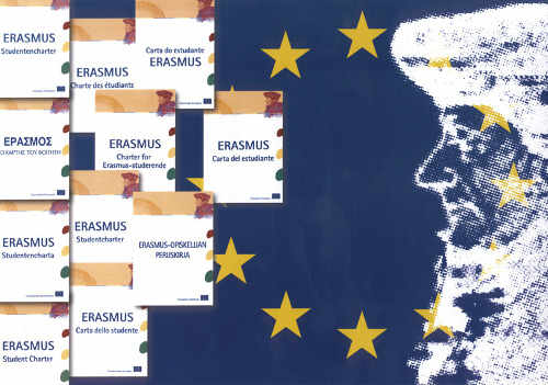 Cartel del programa Erasmus