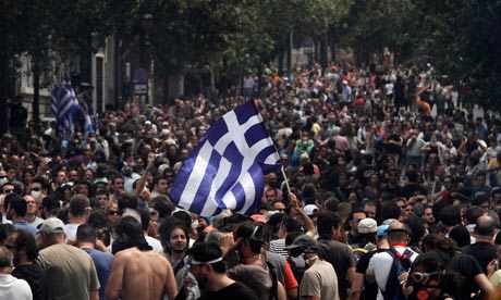 Protestas en Grecia contra los planes de ajuste