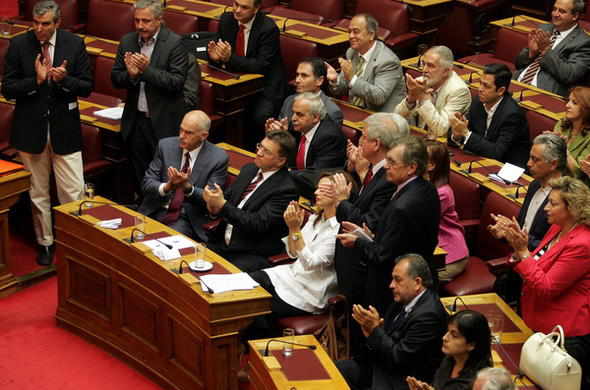 El primer ministro griego, tras la votación parlamentaria