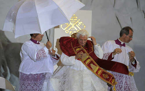 El Papa, durante la vigilia de la JMJ en Madrid