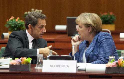 Sarkozy y Merkel en el Consejo de junio