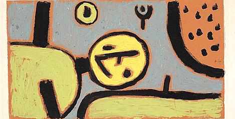 Clown im bett, de Paul Klee
