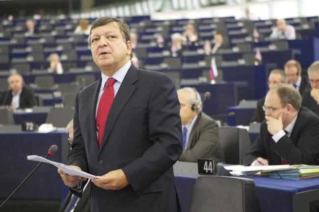 El presidente de la CE en el Parlamento Europeo