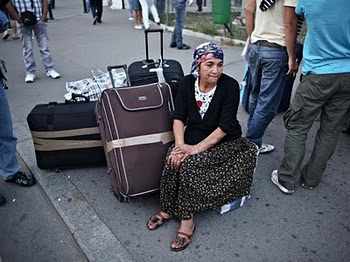 Mujer romaní deportada de Francia