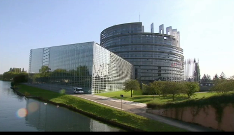 Vista del edificio del PE en Estrasburgo