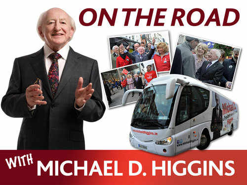 Cartel de la campaña de Michael Higgins
