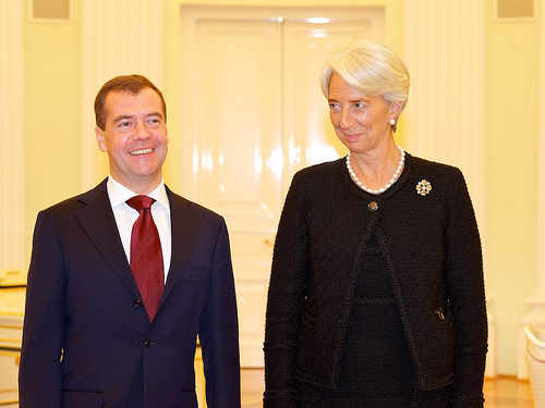 Christine Lagarde, Dimitri Medvédev