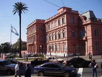 La Casa Rosada, sede de la presidencia argentina