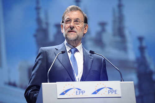 Mariano Rajoy, en el congreso del PPE