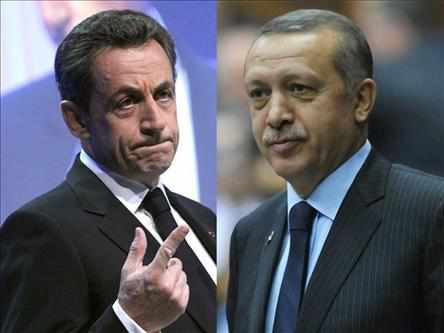 El presidente francés, Sarkozy, y el primer ministro turco, Erdogan