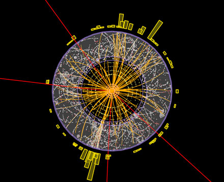 Imagen aproximada del bosón de Higgs o partícula de Dios