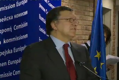 Durao Barroso en rueda de prensa