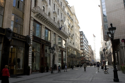 Una calle de Budapest