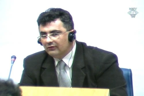 Radovan Stankovic en el juicio