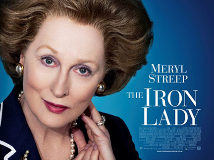 Cartel de The iron lady, con Meryl Streep