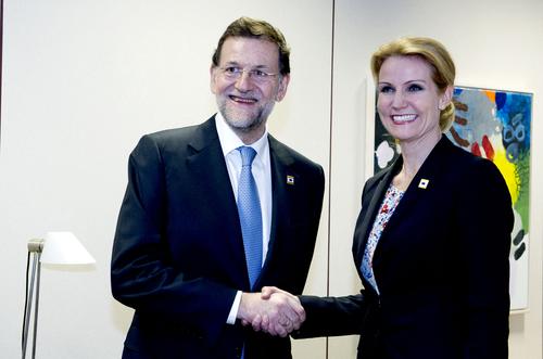 El pte. del gobierno español y la primera ministra danesa