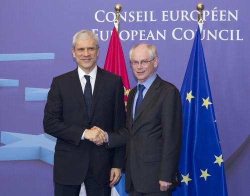 Boris Tadic y Herman van Rompuy