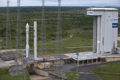 Vega en la plataforma de lanzamiento