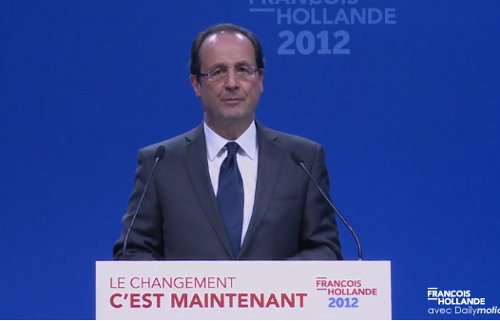 François Hollande en un mítin