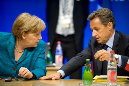 Merkel y Sarkozy, en la cumbre del G8, mayo de 2011