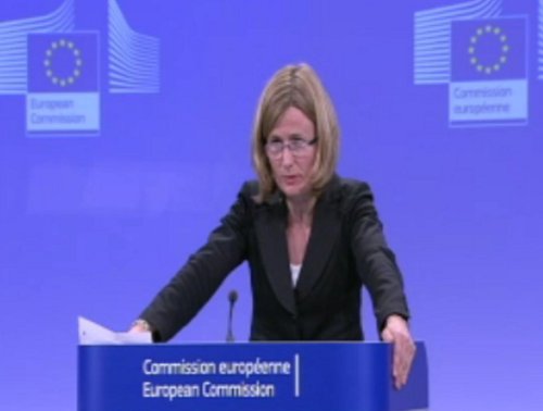 Pia Ahrenkilde, portavoz de la Comisión Europea