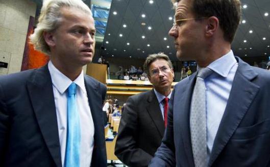 El ultraderechista Wilders y el primer ministro holandes, Rutte