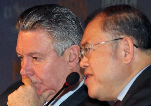 Karel de Gucht y Supachai Panitchpakdi