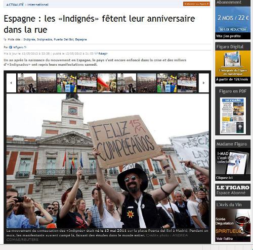 Foto del 12M en Le Figaro