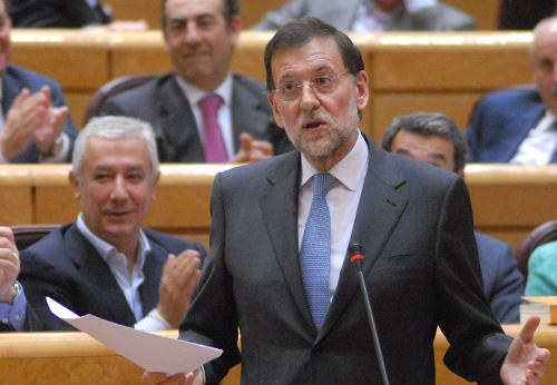 Mariano Rajoy, en una intervención en el Senado