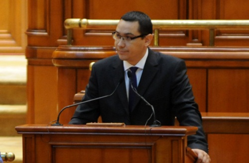 Victor Ponta, en el parlamento rumano
