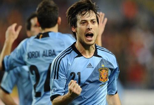 Silva, autor del gol de España ante China