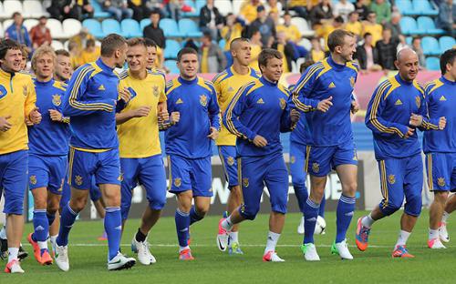 Entrenamiento de la selección ucraniana