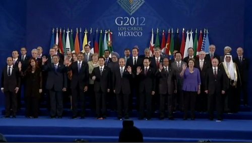 Foto de todos los asistentes a la cumbre del G-20