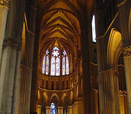 Interior de la catedral de Reims.