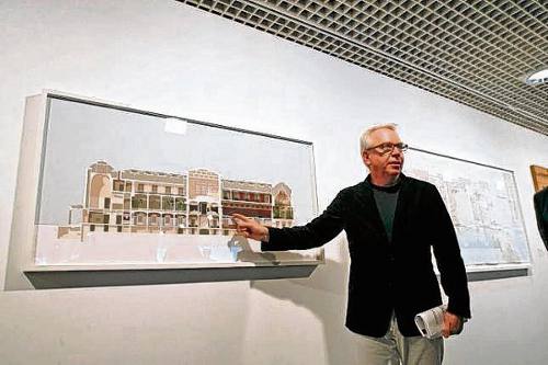 Arquitecto muestra su proyecto en Venecia