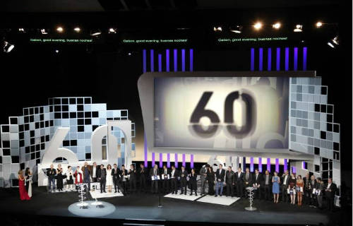 Imagen general de todos los premiados en el 60 festival de San Sebastián