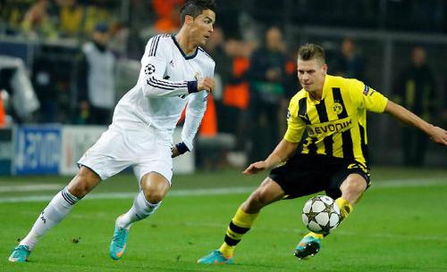 Cristiano Ronaldo, autor del gol madridista ante el Borussia
