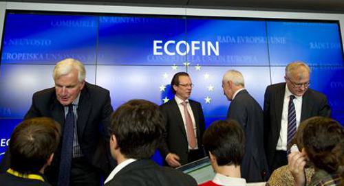 Miembros de la Comisión y el Consejo tras el Ecofin