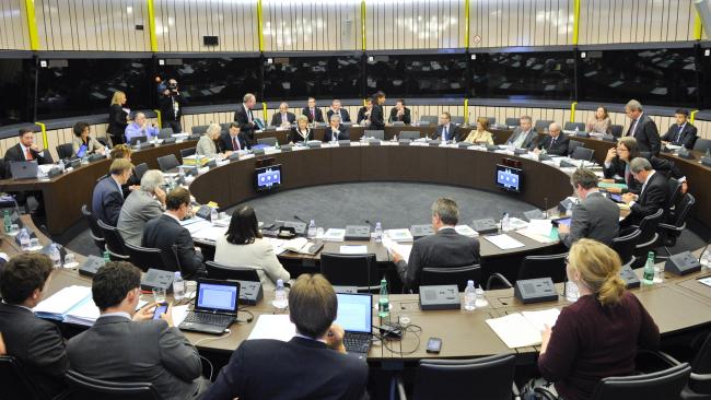 El colegio de comisarios, reunido en el Parlamento Europeo