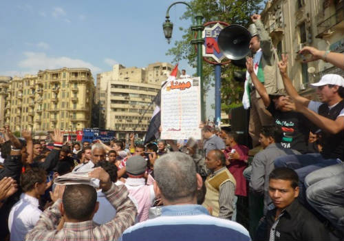 Cristianos coptos se manifiestan en El Cair