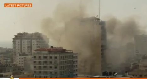 Atacado un edificio de la prensa en Gaza