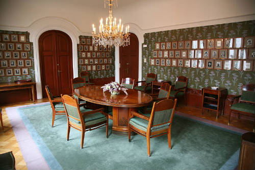 Sala de reuniones del Comité de la paz en Oslo vacía